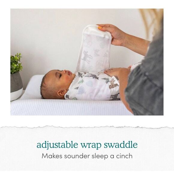 aden + anais essentials Easy Zipless Swaddle Wrap. 0-3 Months - Picture 7 of 7